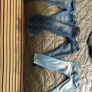 3 pairs of girl Jeans